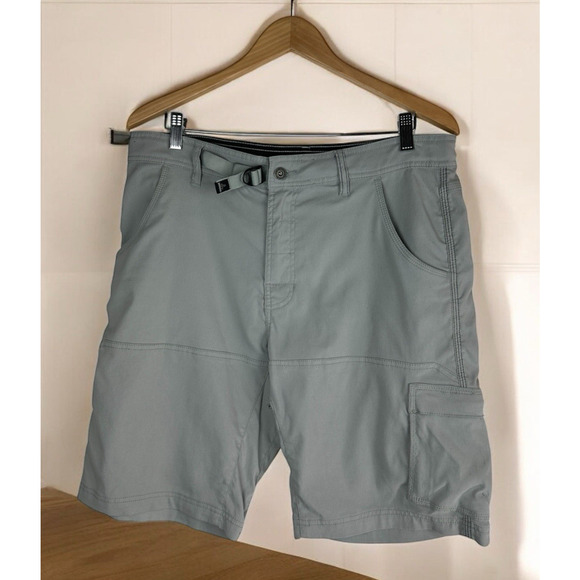 Prana Other - PrAna Stretch Zion Shorts Cargo Pocket Prana Gray 10" Inseam Men's Size 34
